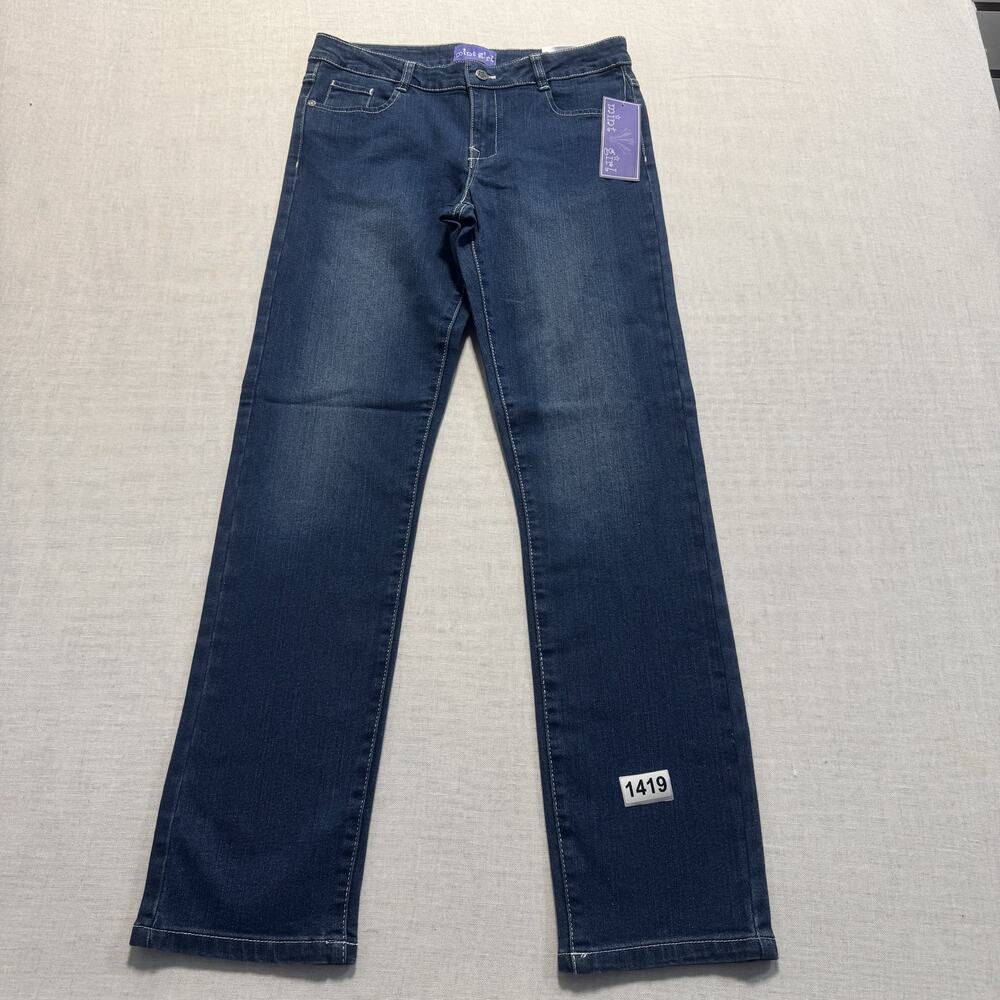 Mint Girl Straight Denim Jeans Girls Sz 16 Blue‎ Brand New